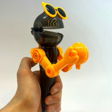 Держатель для леденцов/Игрушка-робот для хранения Lollipop (black)