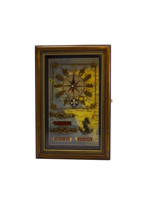 Ключница «Морской стиль» с часами