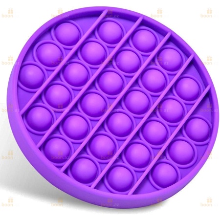 Антистресс резиновые пузырьки « POP IT » фиол круг