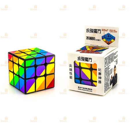 Кубик Рубика  с нестандартными блоками (3х3х3) рад чер