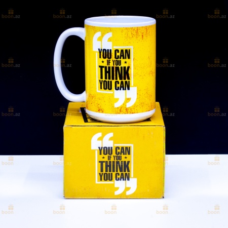 Позитивная кружка «You can if you think you can»