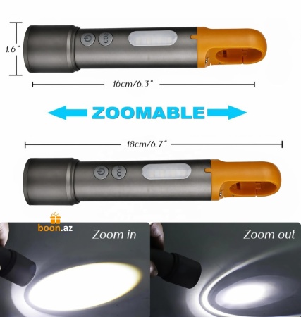 Coba Фонарь Zoom COB USB со светофильтрами CB-X723