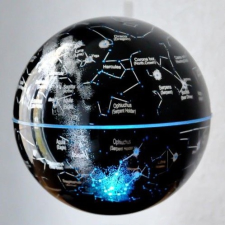 Левитирующий глобус с подсветкой "Звездное небо"