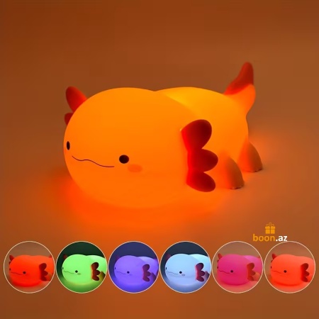 Силиконовый ночник Аксолотль Axolotl