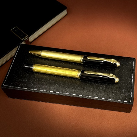 Подарочные ручки №007 gold line double 10