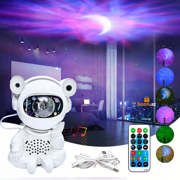 Проектор с колонкой Космонавт 