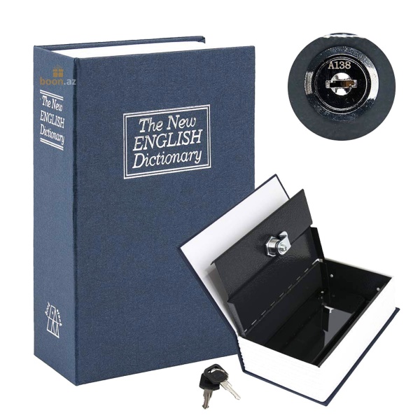 Книга-cейф с ключами "English Dictionary" 24 см (blue)