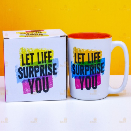 Позитивная кружка «Let live surprise you»