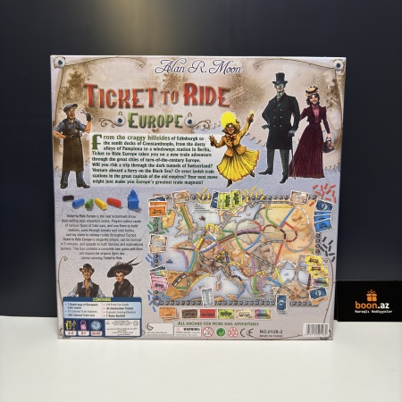 Настольная игра Ticket to ride Europe (реплика)