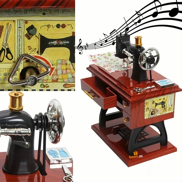 Музыкальная шкатулка "Швейная машинка"